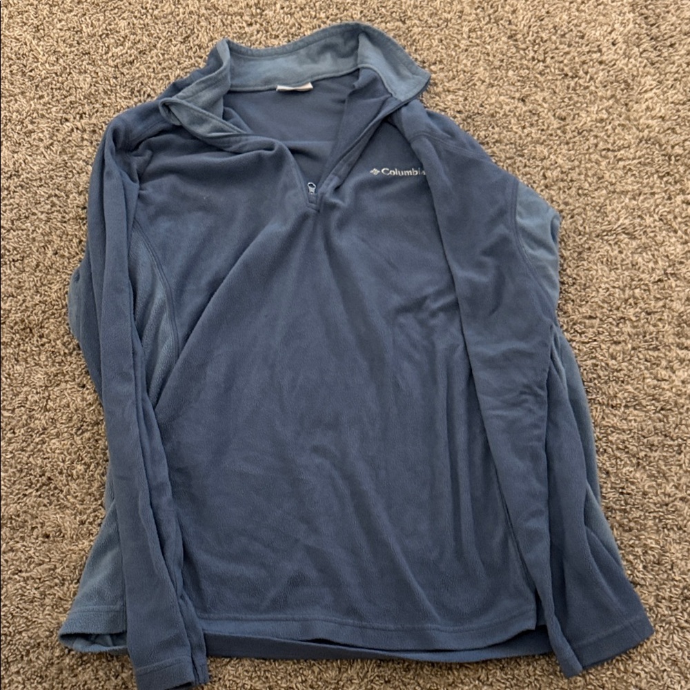 Columbia Men's Half-Zip Blue Sweatshirt